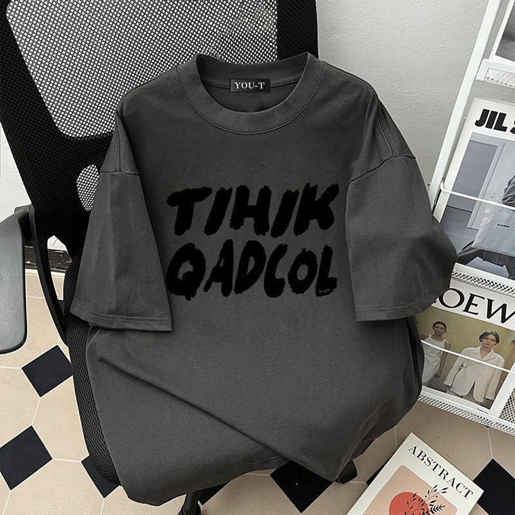 Su.Tee เสื้อยืดOversize ผ้าCOTTON100%ลาย “TIHIK QADCOL” เนื้อผ้าเกรดพรีเมียม คอกลม ใส่สบาย