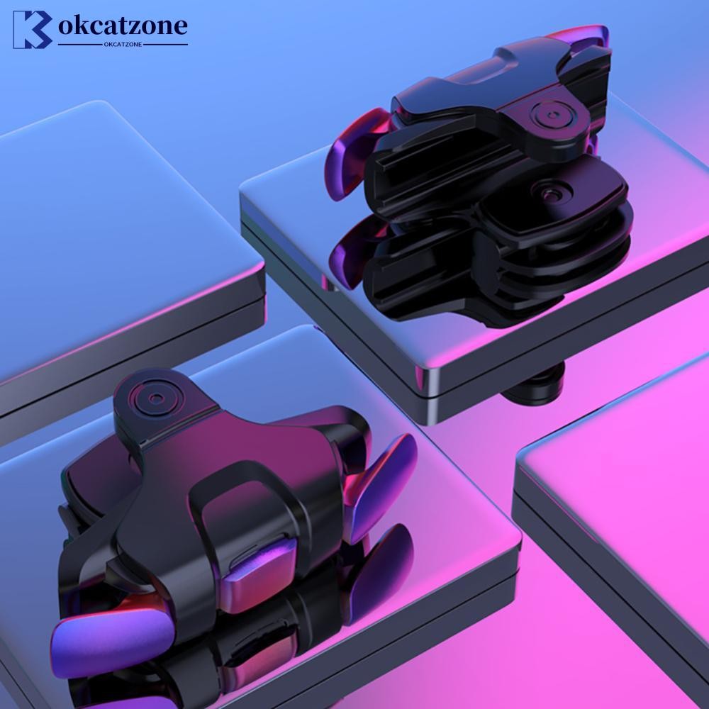 OKCATZONE 1 คู่โลหะ Iridescent ปุ่มเกม Controller Grips King ไก่ 3rd Gen ทางกายภาพเสริม Grips สําหรั