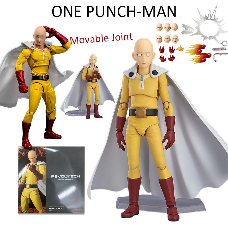 One Punch-man ของเล่นข้อต่อที่สามารถเคลื่อนย้าย Saitama Action Figure Collections สําหรับของขวัญเด็ก