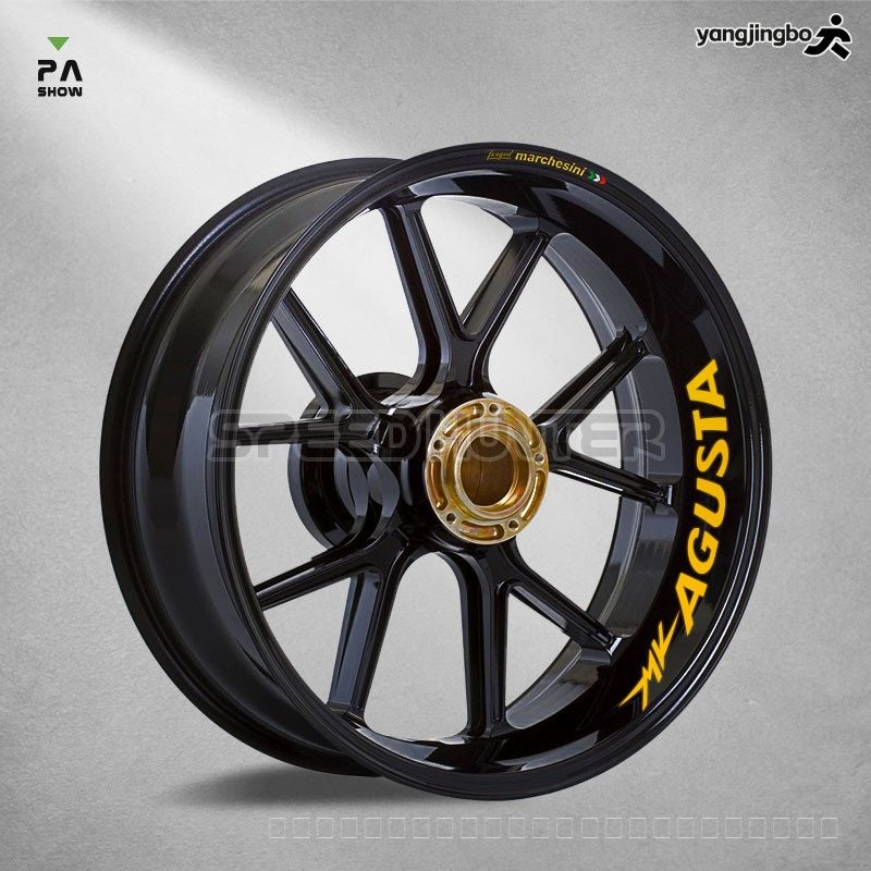 พร้อมสต็อก MV Agusta Agusta Agusta Augusta F3 F4 800 675 สติกเกอร์ล้อสะท้อนแสงรูปลอก 08