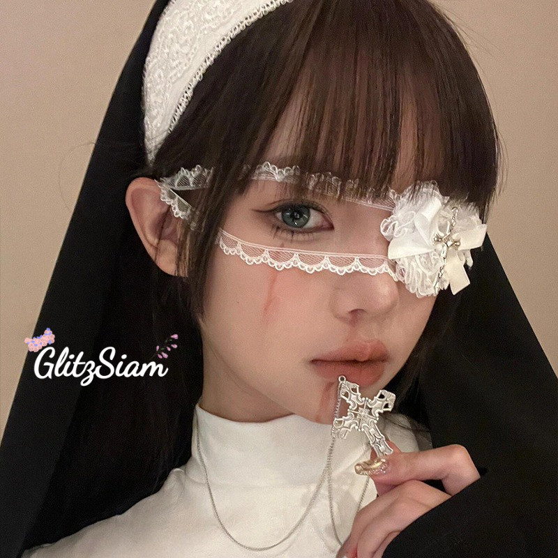 Glitzsiam💖💖อุปกรณ์ฮาโลวีน หน้ากากตาลูกไม้สำหรับผู้หญิง แฟชั่นและเซ็กซี่ ส่งไวจากไทย