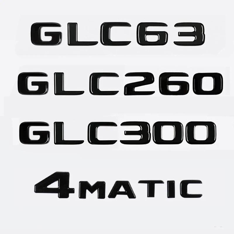 รถTrunkคําโลโก้ป้ายสัญลักษณ์Decalsสติกเกอร์สําหรับMercedes Benz GLC GLC63 GLC200 GLC220 GLC250 GLC26
