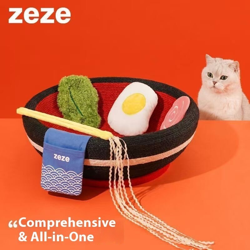 Zeze Cat Scratching Board Cat Nest ทนทาน Scratch กระดาษลูกฟูก Cat Board NonShedding