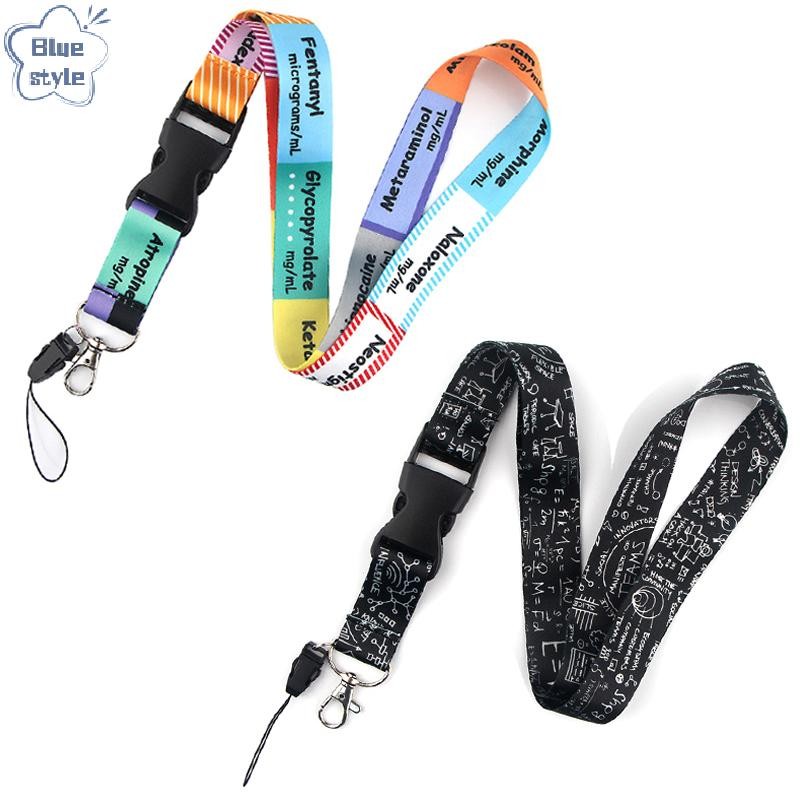 Bluestyle Critical Care ICU Anaesthetics พิมพ์ Lanyards KeyChain สายคล้องคอป้ายใหม่
