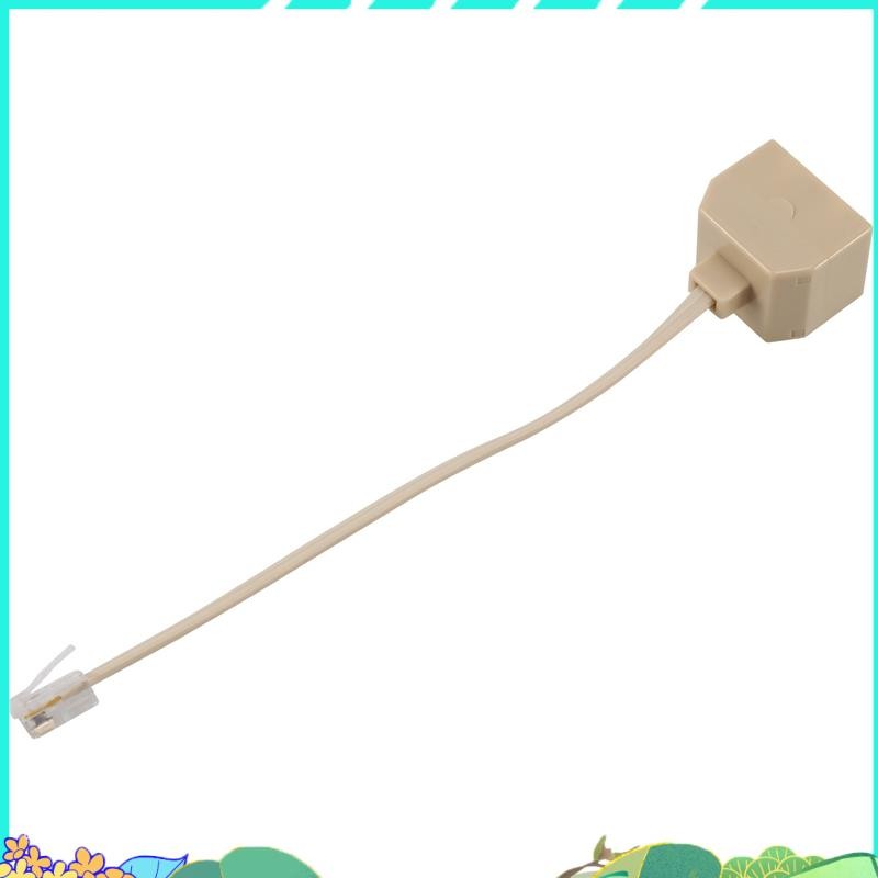 โทรศัพท์ RJ11 Male Line to Double RJ11 Female Jack Filter Splitter Adapter