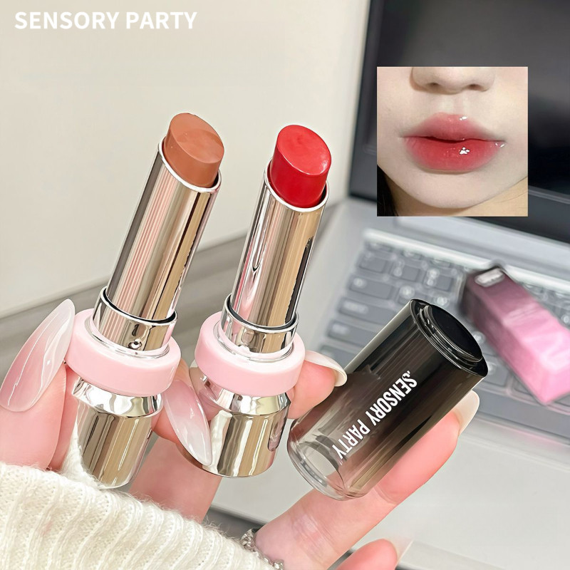 SENSORY PARTY ลิปสติก ลิปกลอส แบบแข็ง ให้ความชุ่มชื้น ติดทนนาน