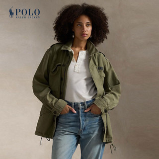 Polo Ralph Lauren เสื้อแจ็คเก็ตผู้หญิง Cotton Twill Field Ja…