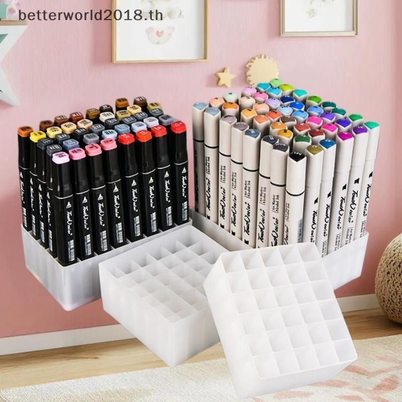 [bet] 1/3PCS 24/36/48 Slots Large-capacity Marker Pen Holder Brush Pen Storage Rack Multifunctional 