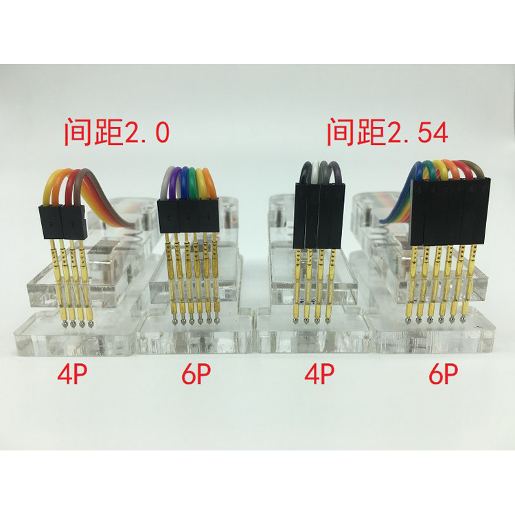 T คลิปทดสอบโปรแกรม Burning คลิป PCB Fixture 3 P/4 P/5 P Burning FIXTURE Probe 2.54/2.0/127