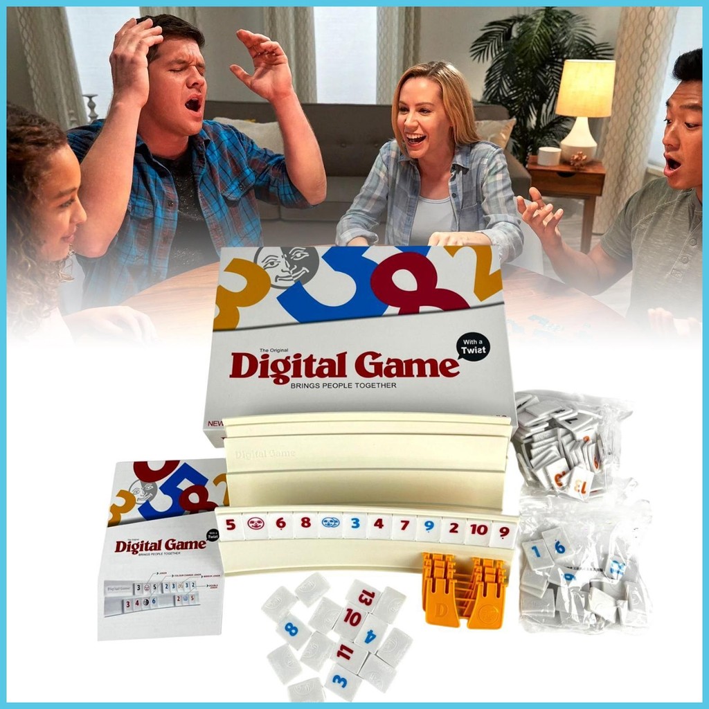 Cube Digital Game Family Digital Game Digital Cube Game Number Cube กระเบื้องแบบพกพาชุดเกมกระดานสําห