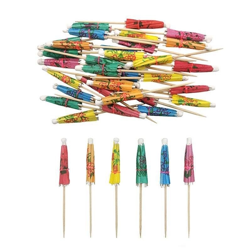 ป้ายตกแต่งร่มพร้อมสต็อกป้ายตกแต่งใส่การ์ดเค้กค๊อกเทลใส่ป้ายสไตล์มะพร้าวอบ โวลต์3รN