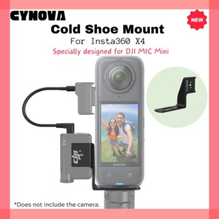 CYNOVA สําหรับ Insta360 x5 X4 รองเท้าเย็นสําหรับ DJI Mic Min…