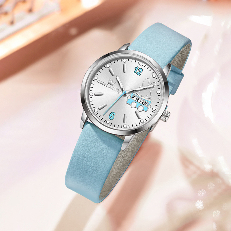 Oris Miffy Joint Brand Watch Simple Cartoon Student Watch Luminous Waterproof Quartz Watch Girl Watc