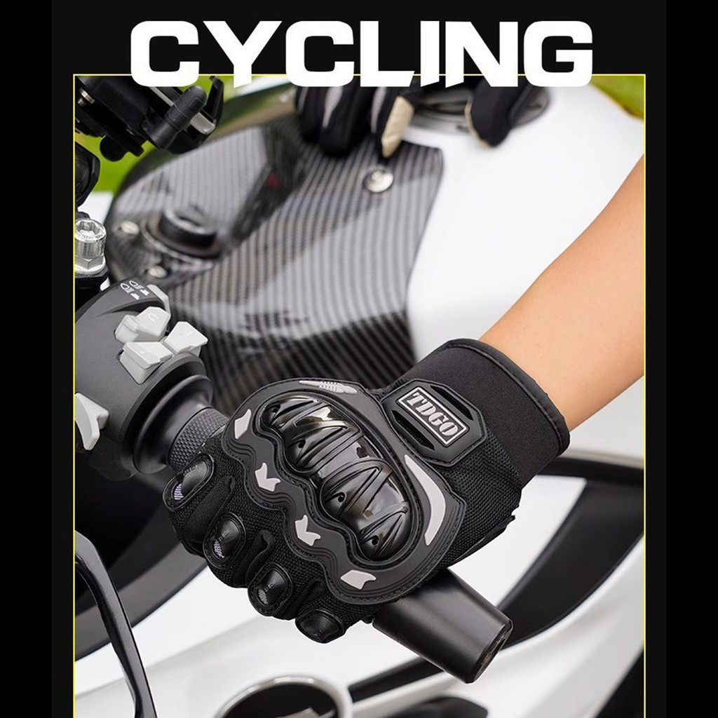 ถุงมือครึ่งนิ้วดีไซน์สำหรับจักรยานยนต์และจักรยานไฟฟ้า ออกแบบเพื่อบรรเทาความร้อน มีระบบระบายอากาศดี และป้องกันการลื่น เพื่อการขับขี่ที่ปลอดภัยในทุกกิจกรรมกลางแจ้ง - รูปที่ 7