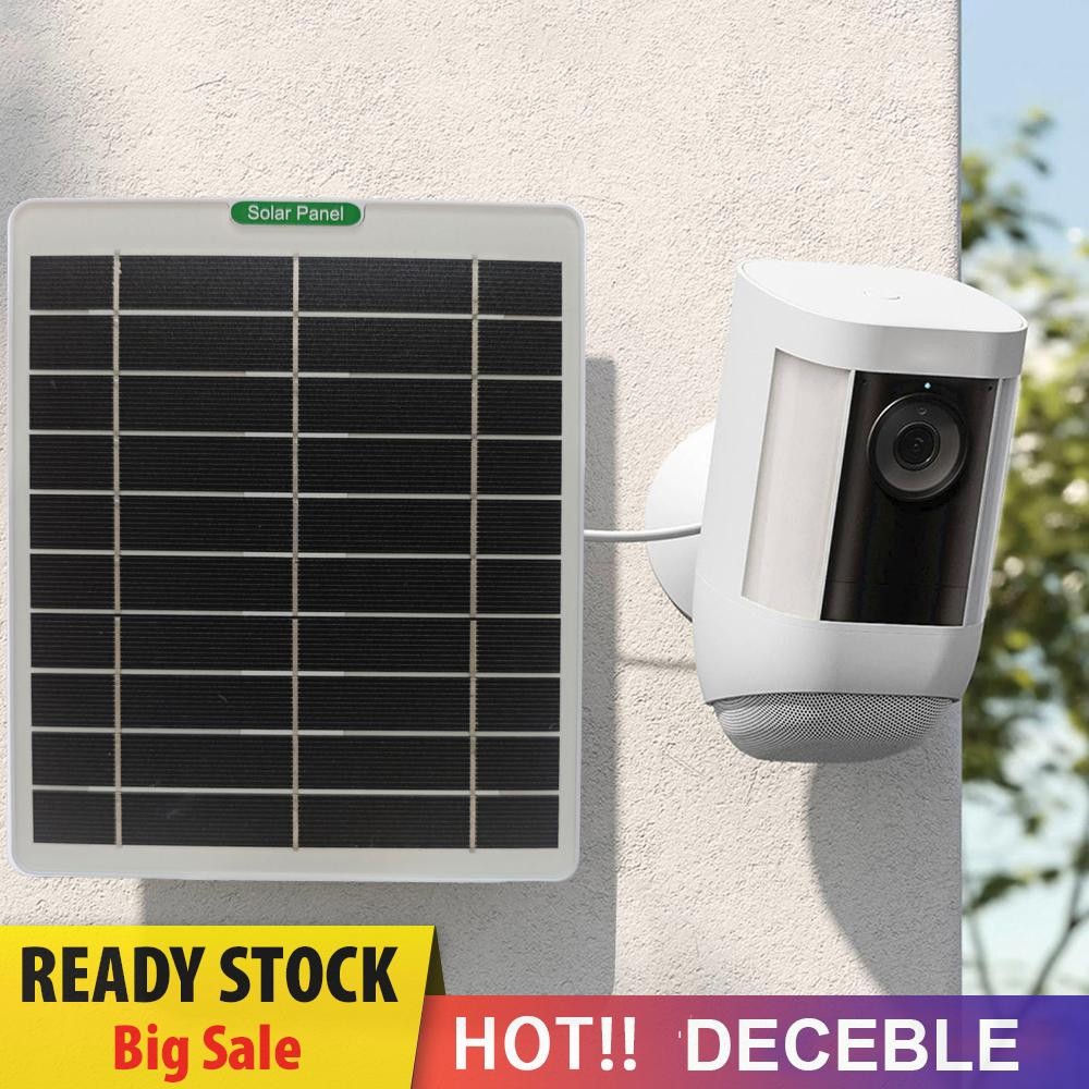 5W 5V Solar Panel IP65 Weatherproof Solar Charger แผงโซลาร์เซลล์สําหรับกล้อง Arlo Pro 5S/Pro 4/Pro 3