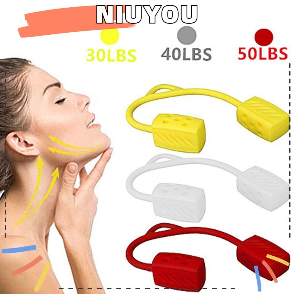 NIUYOU Jaw Exerciser, 30/40/50lbs อัพเกรดคอ Toning, ผู้หญิงผู้ชายเกรดอาหารซิลิกาเจล Jawline Exercise