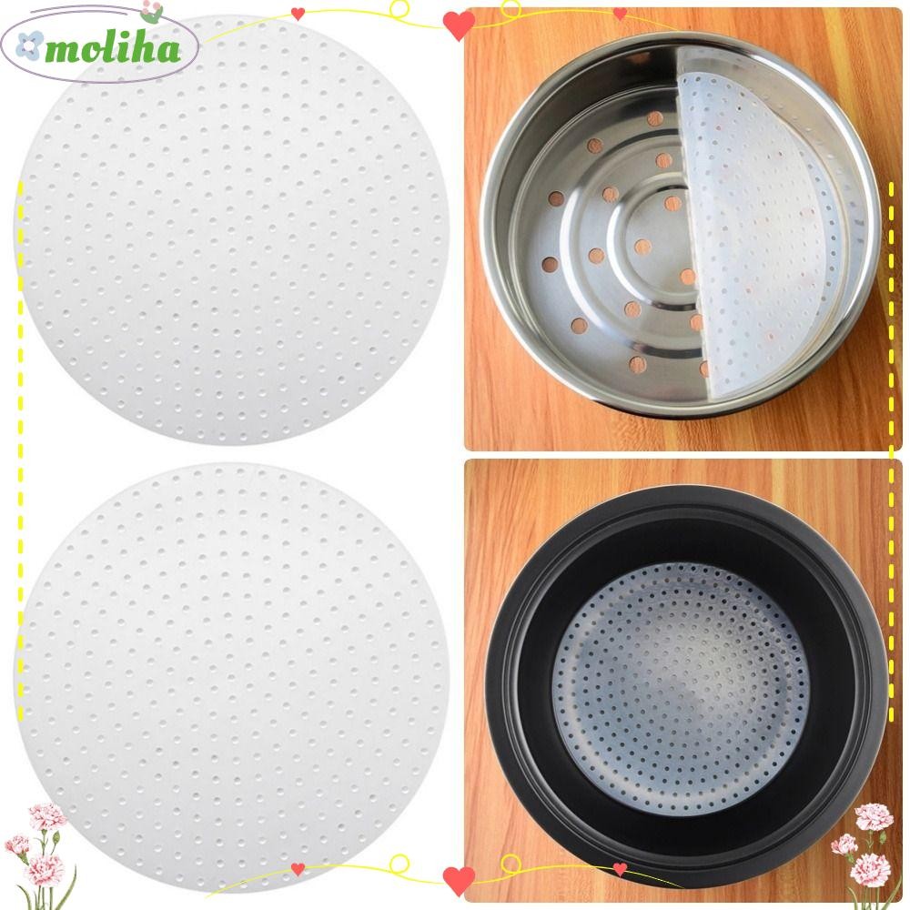 MOLIHA 1 ชิ้นหม้อหุงข้าวซิลิโคน, เครื่องมือทําอาหารหุงข้าวซิลิโคน Steamer Liners, ห้องครัว Anti-sorch 18-30 ซม.Non-stick Pad