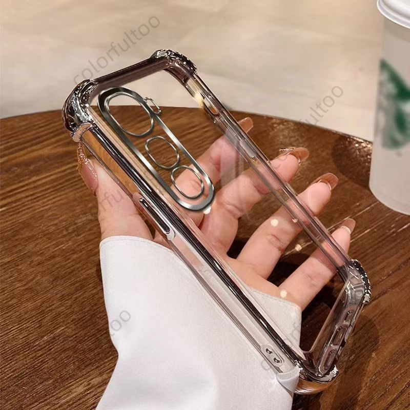 Vivo Y21d 2025 สําหรับ Vivo Y21d Y 21D VivoY21d 4G 5G ชุบซิลิโคน TPU นุ่มกันกระแทกใสนุ่มเคสโทรศัพท์ Anti Fall Drop ป้องกันปกหลัง - รูปที่ 2