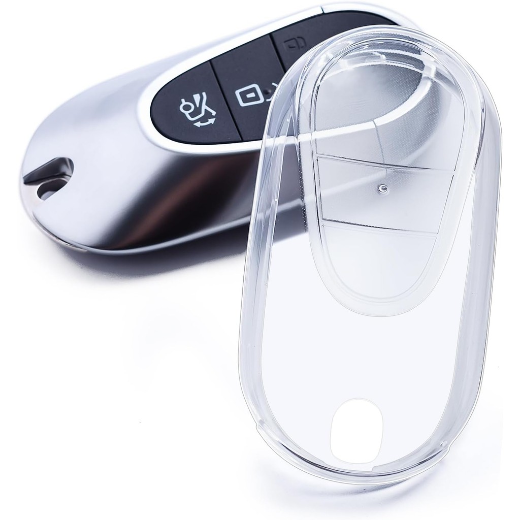 กุญแจรถ Fob ฝาครอบผู้ถือใช้งานร่วมกับ Mercedes-Benz C300 C43 E350 E450 S580 CLE GLC 300 EQE 350 500 