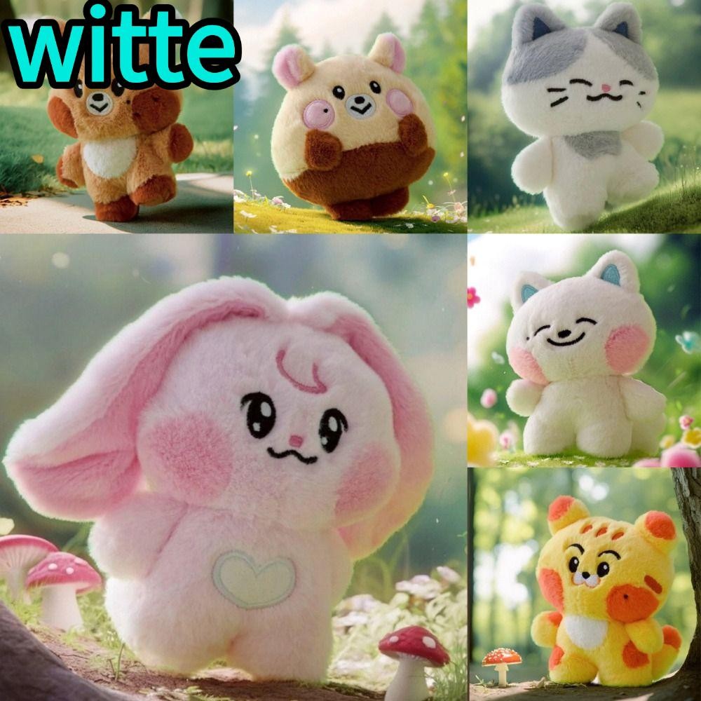 WITTE Ive ตุ๊กตาตุ๊กตา,การ์ตูนผ้าฝ้าย Won Young ตุ๊กตาของเล่น,น่ารัก Kpop Ive รูป Plushies