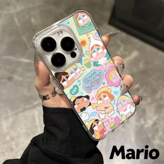 เคสไอโฟน เคสใสกากเพชร สำหรับ iPhone 17 11 16 pro max 13 12 14 15 promax 7 plus เคสใสกันกระแทก วิจิตร Flash CryBaby