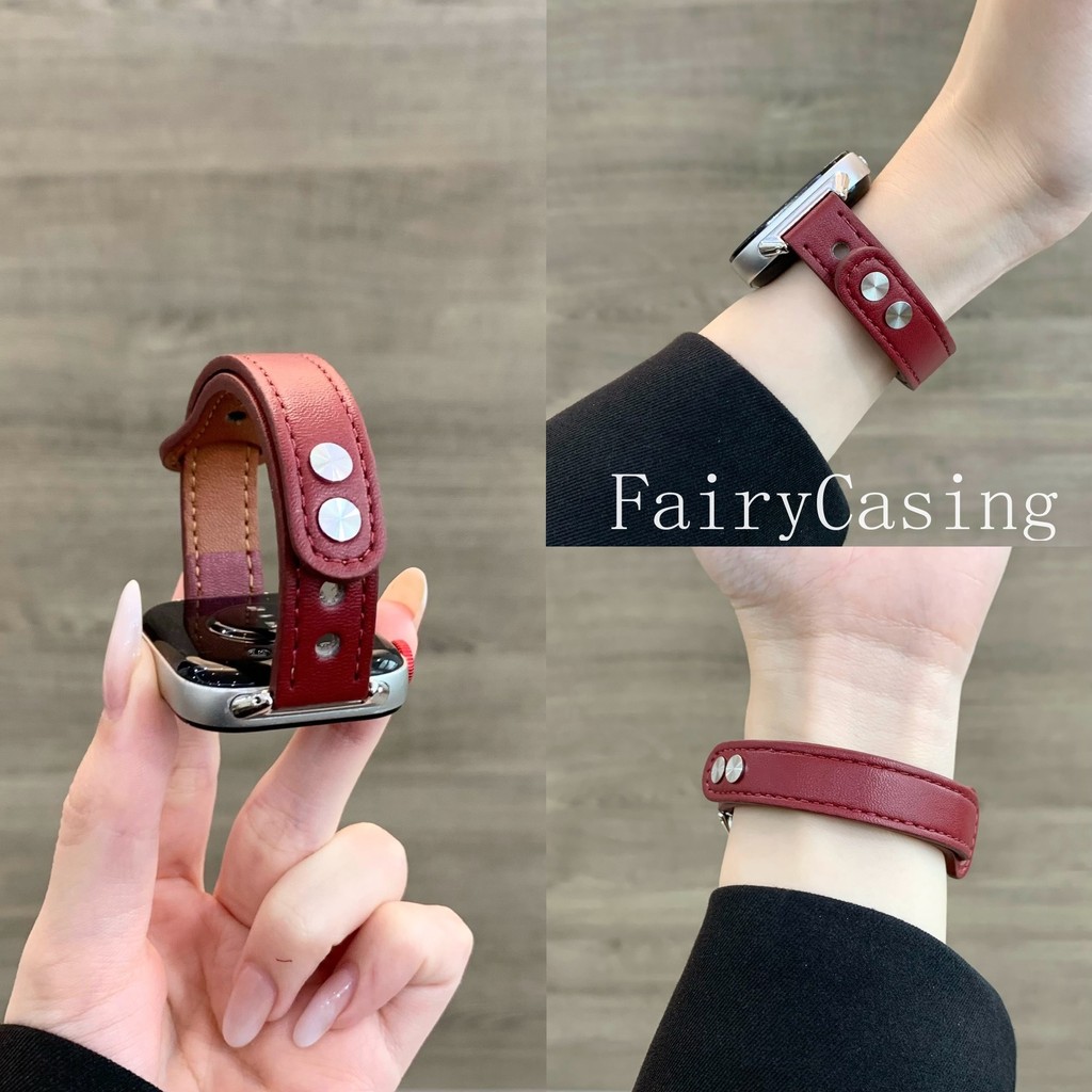 สายหนังย้อนยุคสําหรับนาฬิกา Huawei Fit 4 4Pro สายรัดข้อมือทดแทนสําหรับ Huawei Watch Fit2 Fit3 Band Correa