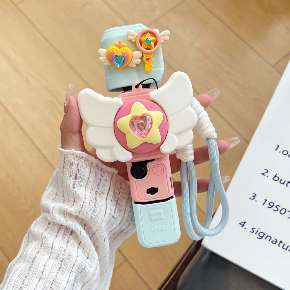 DJI Pocket 3 กล้องกีฬา ฝาครอบป้องกันกันรอยขีดข่วน ไม้กายสิทธิ์ 3D น่ารัก เคสซิลิโคนขนาดมาตรฐาน Combo