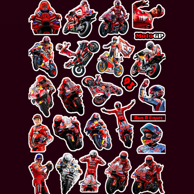 สติ๊กเกอร์ Marque marc marquez motoGP HD Ducati Fleet marc marquez สติ๊กเกอร์