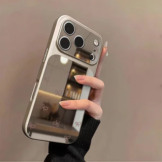 สีสันโบว์กระจกเคสโทรศัพท์สําหรับ OPPO Reno 15 14 12 11 Pro 15F 14F 13F 12F 11F 5G อะคริลิคแต่งหน้ากระจกกันกระแทก