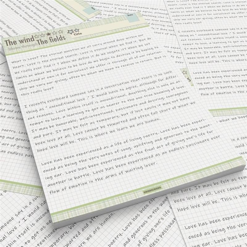 Original Field Style B5 กระดาษยิง High-value Student Notebook Ins Note สายแนวนอนร่าง Original Field 