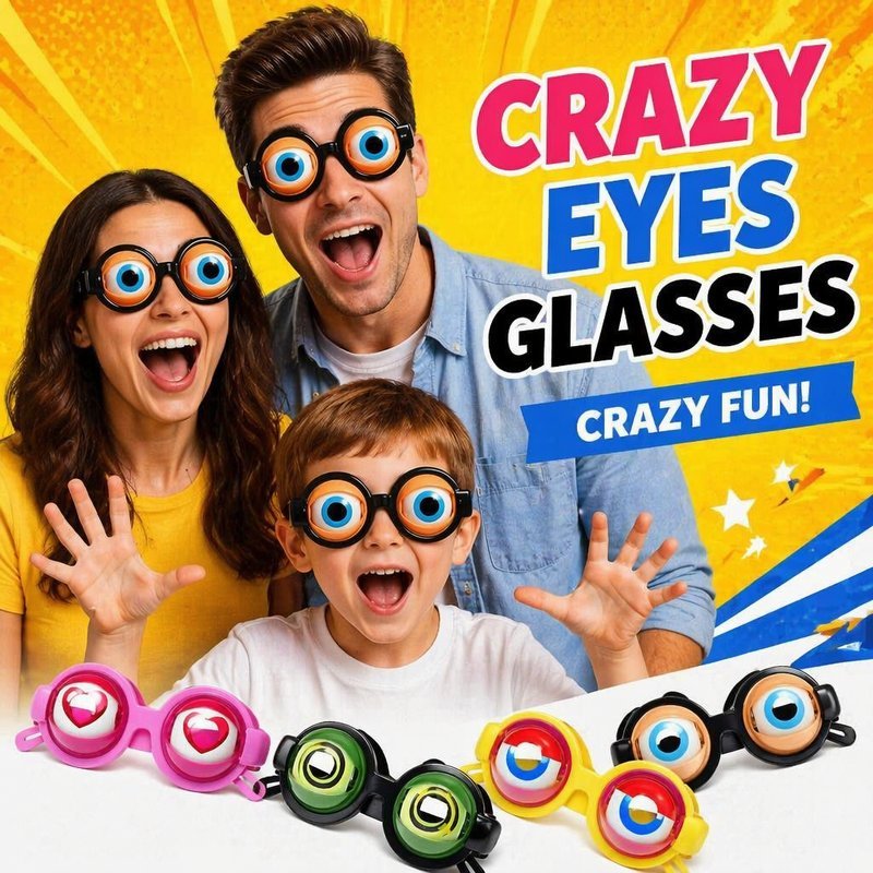 แว่นตาตลก Crazy Eye Blink กบ Eye ของเล่นพลาสติกปาร์ตี้เครื่องแต่งกายเด็กผู้ใหญ่ฮาโลวีน