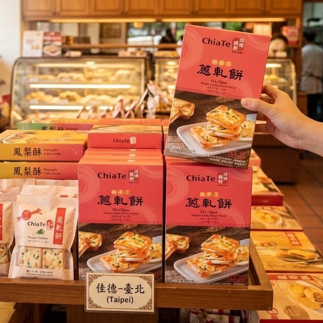 *พร้อมส่ง* Chiate Nougat Cracker นูแกตต้นหอม ของฝากขึ้นชื่อจากไต้หวัน