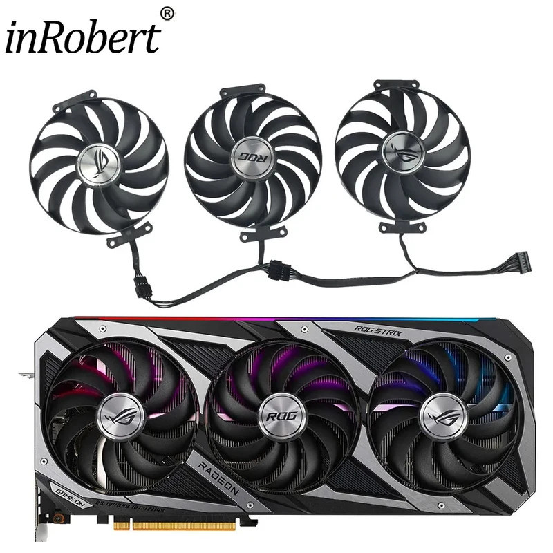 *95 มม.CF1010U12S กราฟิกการ์ดพัดลมสําหรับ ASUS ROG STRIX RTX 3070 3080 Ti 3090 GAMING GPU Cooler RX 