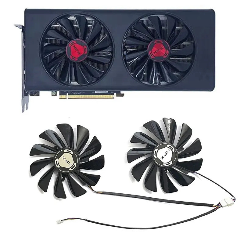 * ใหม่ 95 มม.4PIN CF1010U12S FDC10U12S9-C RX5600 GPU FAN สําหรับ XFX RX5600 5600XT 5700 5700XT กราฟิ