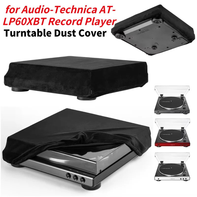 Turntable Sleeves Spandex พับป้องกันกรณีฝาครอบกันฝุ่นสําหรับ Audio-Technica AT-LP60XBT เครื่องเล่นบั