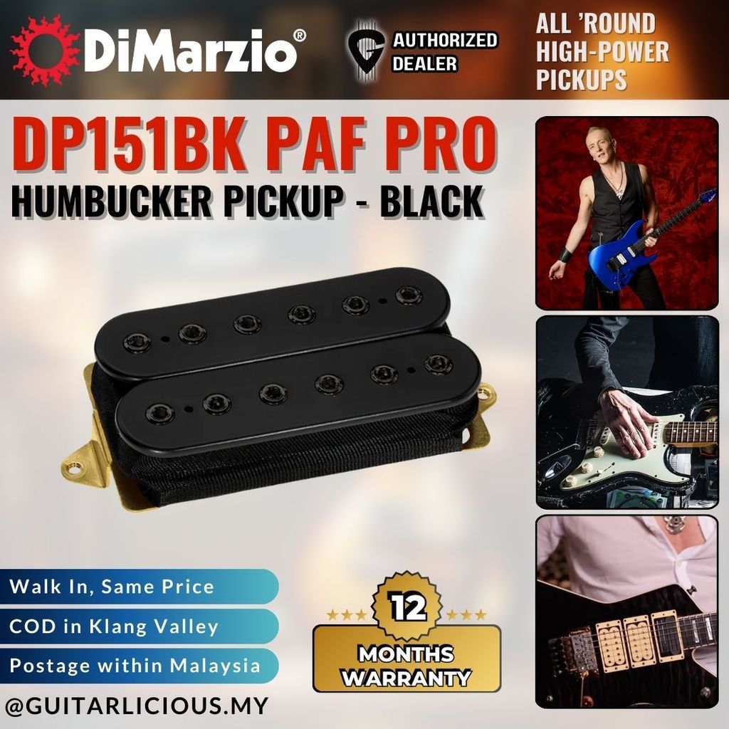 DiMarzio DP151BK PAF Pro Humbucker Pickup - สีดํา ( DP151-BK )