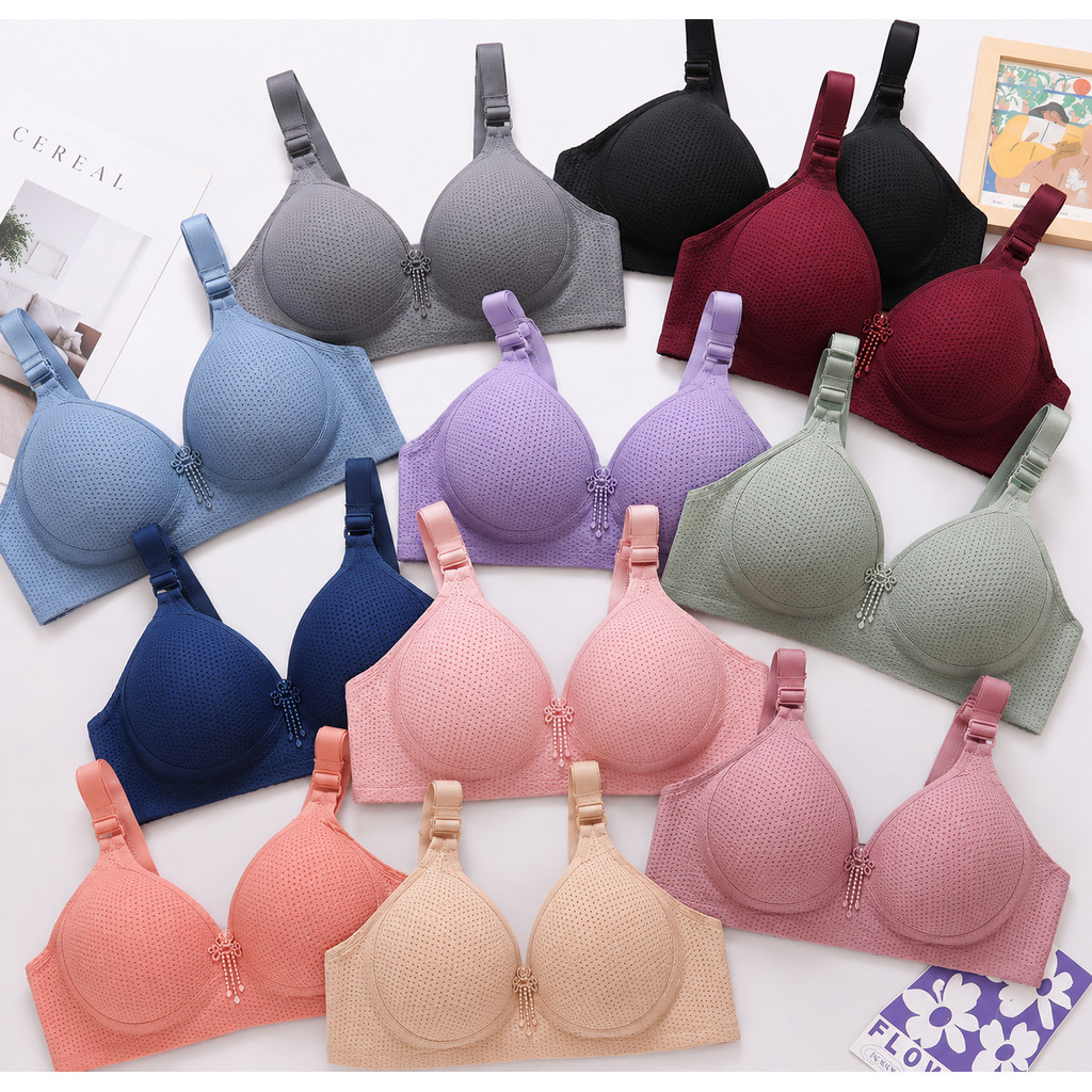 513เสื้อชั้นในไซส์ใหญ่ 46–52 C/D Cup บราไร้โครง ใส่สบาย ระบายอากาศดี