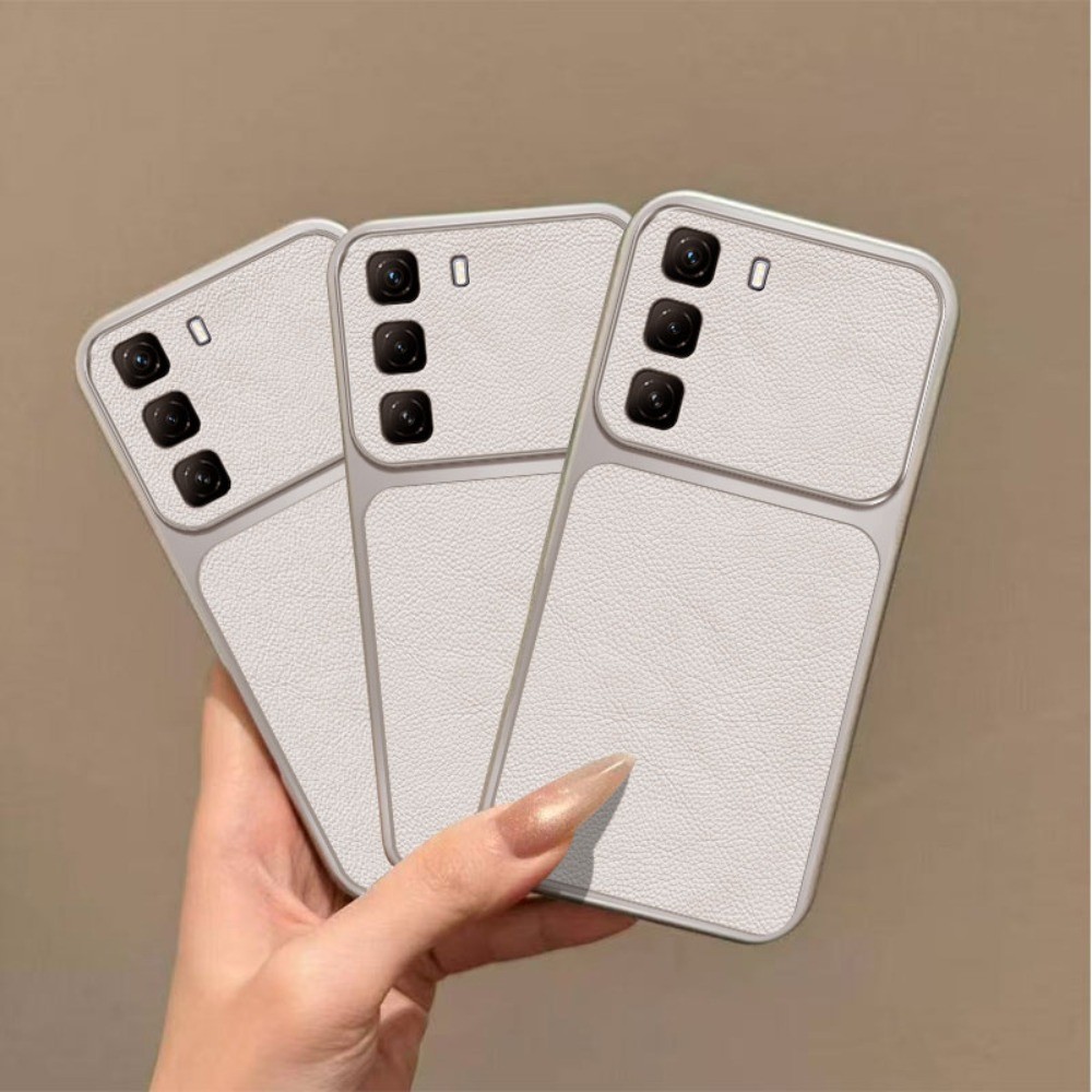 หรูหราลิ้นจี่หนังกันกระแทกสําหรับ Infinix Hot 50 Pro + 4G X6882, X6882B X6880 ทันทีเปลี่ยนกันชนคลุมท