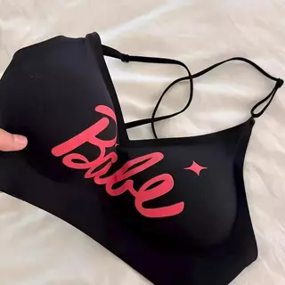 Hotwind พร้อมส่ง babe เสื้อชั้นในคอผูก หลังเรียบสวย สายบาง ยกกระชับทรวงอกเล็ก ไร้รอย- Halter NeckPush Up Bra A-B Cup