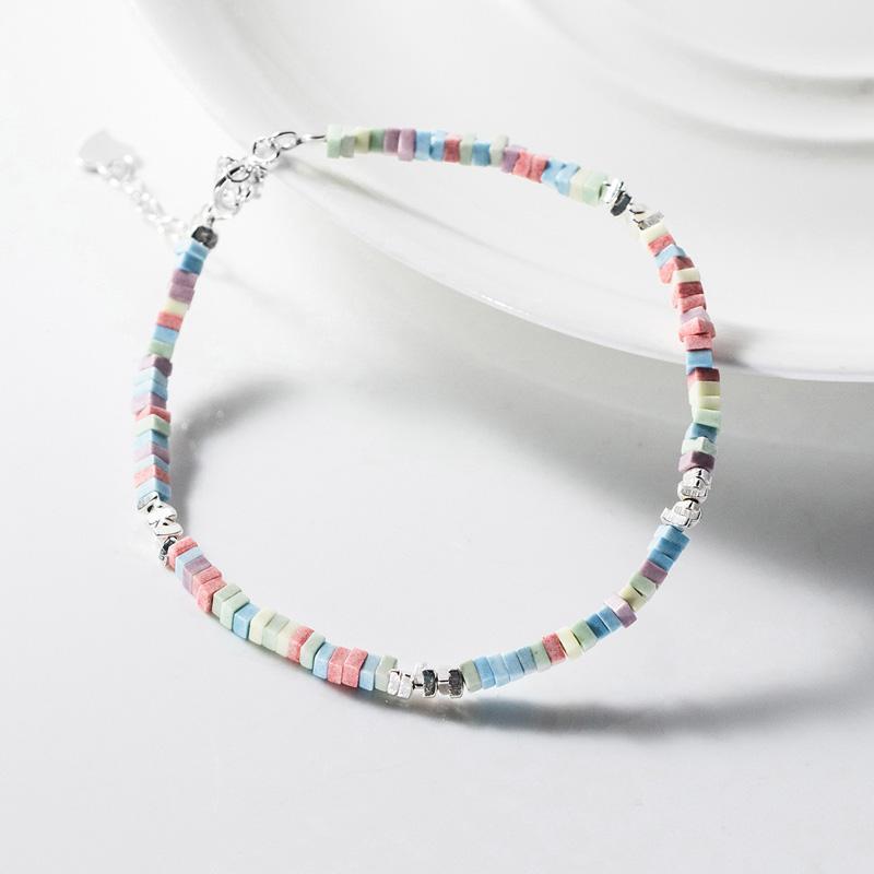 Rainbow Harmony Bracelet สร้อยข้อมือเงินแท้ S925 [MERCELO]