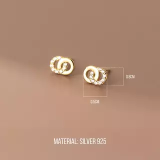 Evermore Earrings ต่างหูเงินแท้ S925 [MERCELO]