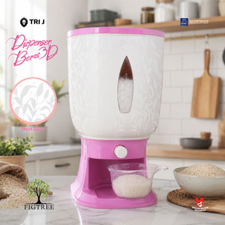 Dispenser Beras 10 KG Tempat Penyimpanan Beras Wadah Beras Rice Box