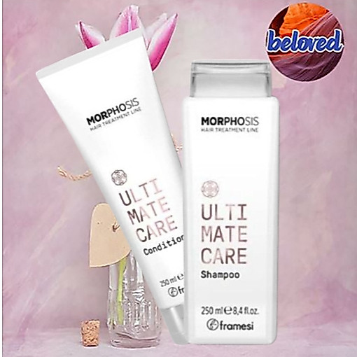 Framesi Morphosis Ultimate Care Shampoo/Conditioner 250 ml​ แชมพู ครีมนวด เพิ่มความชุ่มชื่นแก่หนังศรีษะ​​ ผมเงางาม