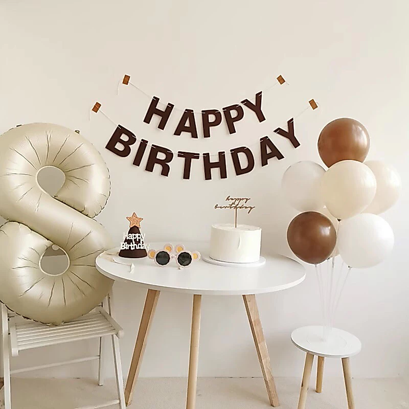 [พร้อมส่ง] ป้ายแขวนHBD ป้ายวันเกิด ป้ายHappy Birthday สไตล์มินิมอล ธงวันเกิด ตกแต่งปาร์ตี้วันเกิด ฉลองวันเกิด