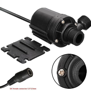 12V ปั๊มน้ำใต้น้ำ 800ลิตร/ชม. 5ม. มอเตอร์ไร้แปรง ตู้ปลา น้ำพุ ระบบทำความเย็น พกพา