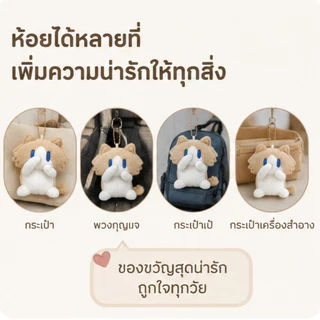 ตุ๊กตาแมวสุดน่ารัก พวงกุญแจของขวัญ ตุ๊กตาแขวนกระเป๋า ตุ๊กตาผ้า ของขวัญให้เพื่อนสนิท