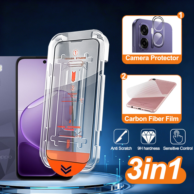 3 ใน 1 Magic กล่องกระจกนิรภัย OPPO A6t 5G 8K 9H ป้องกันหน้าจอสําหรับ OPPO A6t Pro A6C A6 A6t Pro A6x
