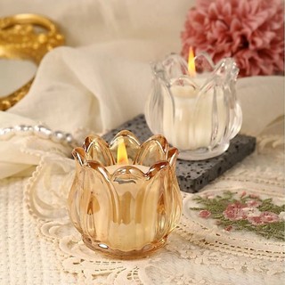 Tulip candle cup Tea wax cup  Wishing candle holder  Wedding props home decoration  Souvenir holder
