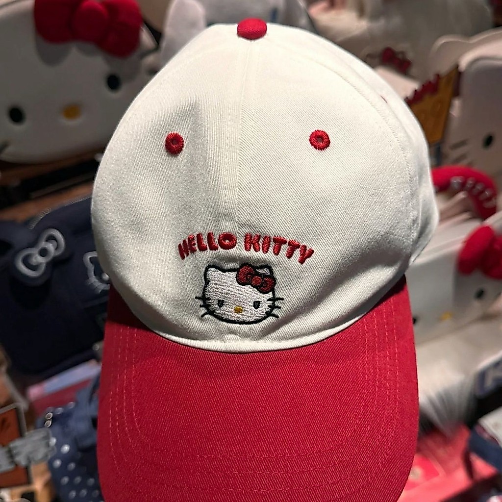 [ข้อเสนอพิเศษ] Star Same Style kitty Baseball Cap Girls Sun Hat Cap Beige อินเทรนด์ฤดูใบไม้ผลิฤดูร้อนของขวัญโรงเรียนสินค้าของขวัญวันเกิด