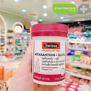 ✨แท้💯ฉลากไทย✨SWISSE Astaxanthin + Gluta 30 Capsules